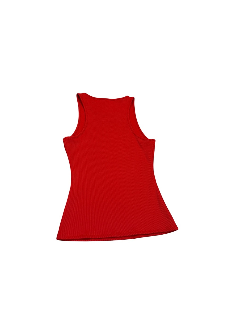 WHBM Forme Ribbed Stretch Tank in Bright Red - Picture 7 of 9